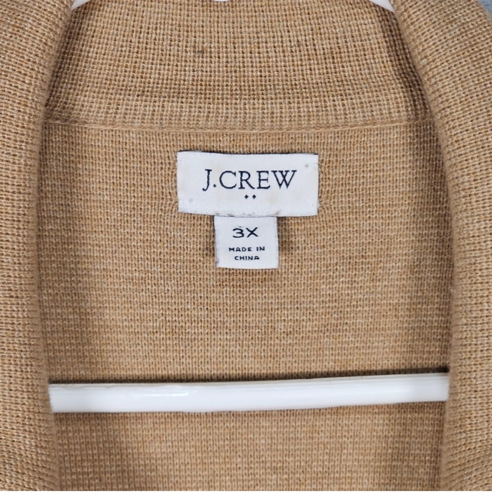 J. Crew Women's 3X School Boy Buttoned
Sweater Blazer in Acorn - Picture 4 of 5